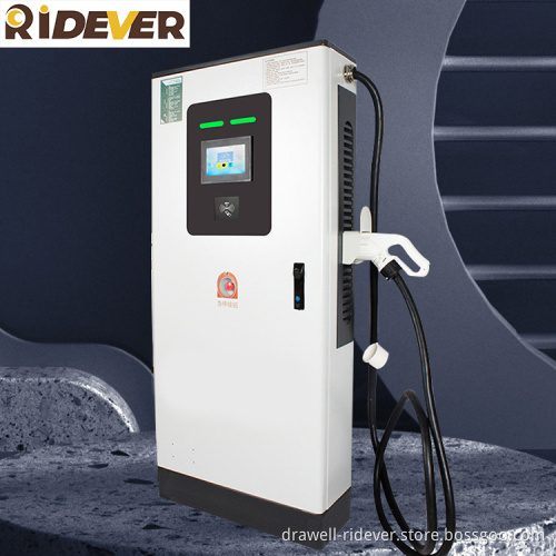 Ridever New Energy 60KW Single Gun Intelligent Charging Pile DC Charging Pile for Auto Fast Charging Station Construction